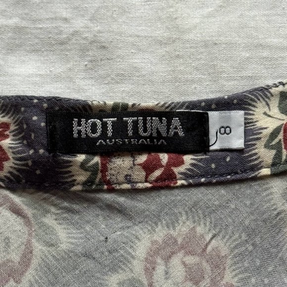 Sold! - Floral Pattern A-line Mini Skirt - Picture 3 of 3